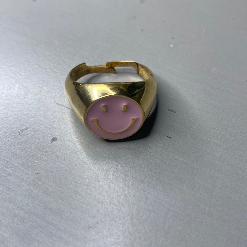 Smile Face Golden Ring